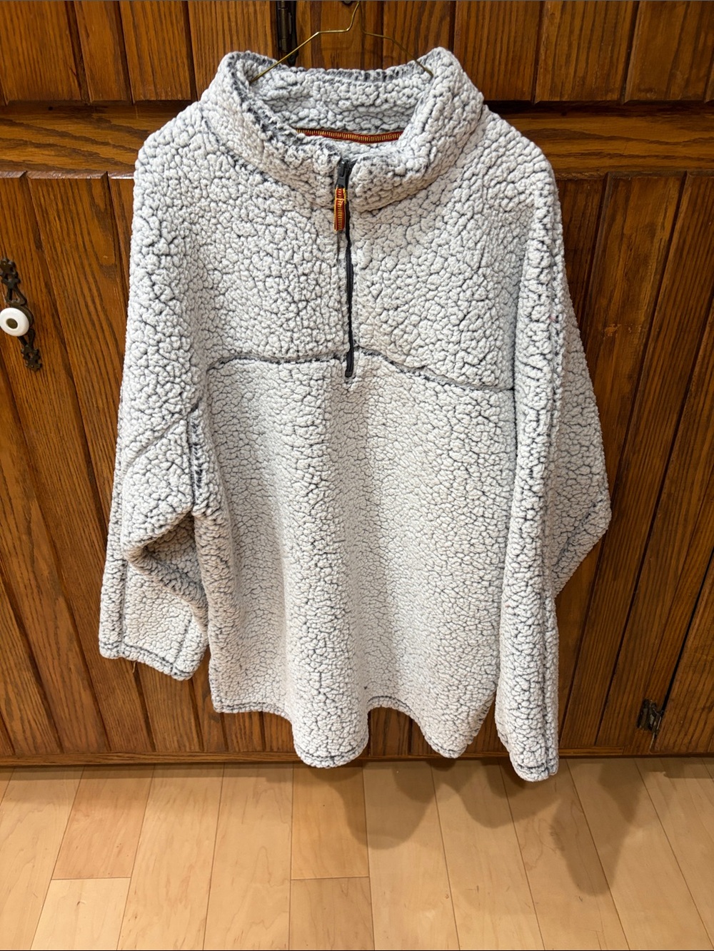 Sherpa Quarter-Zip Pullover Sweater women’s  XL